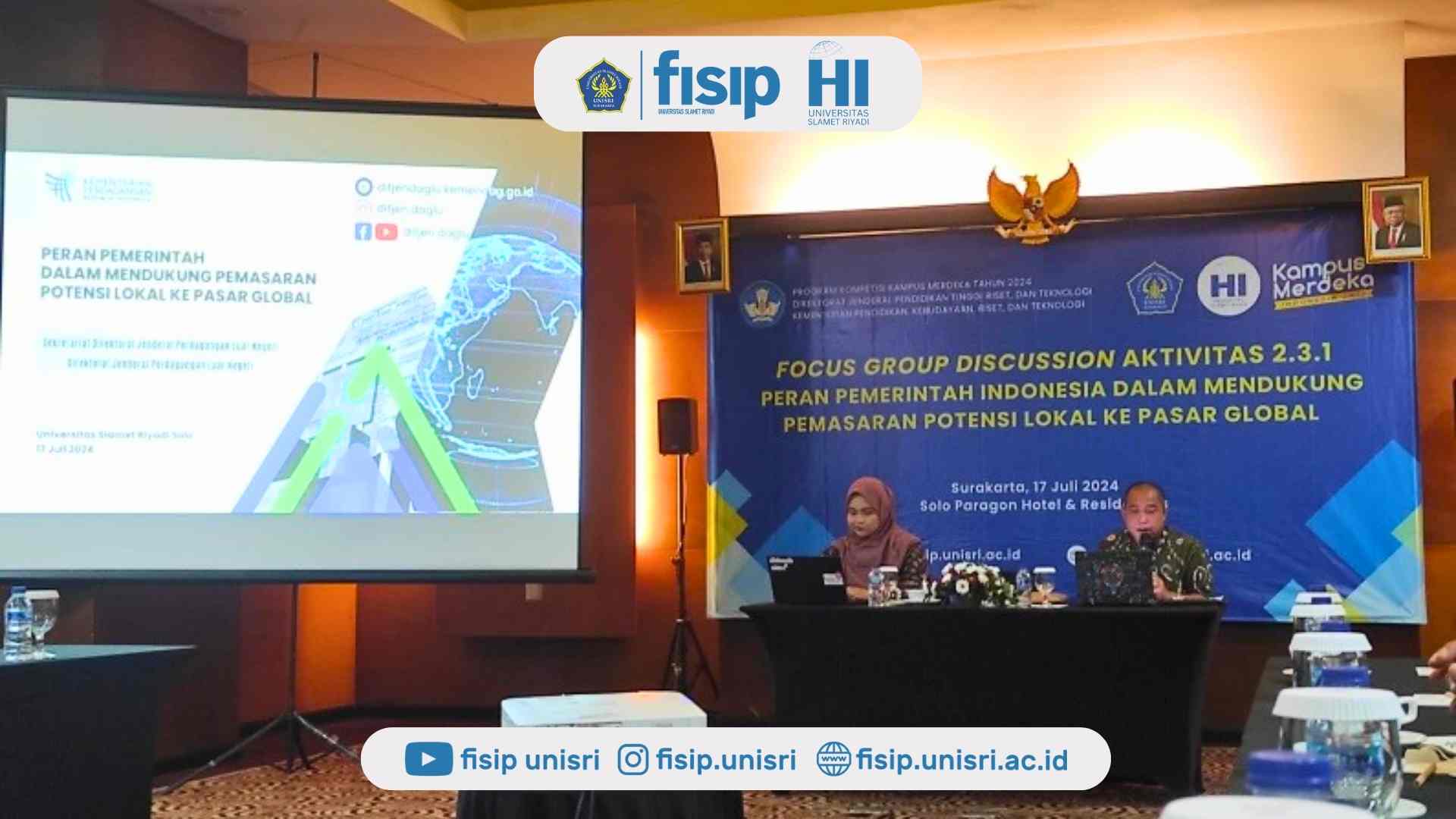 Prodi HI UNISRI Optimalkan Wawasan Dosen melalui FGD dengan Narasumber dari UMY dan Direktorat Jenderal Perdagangan Luar Negeri