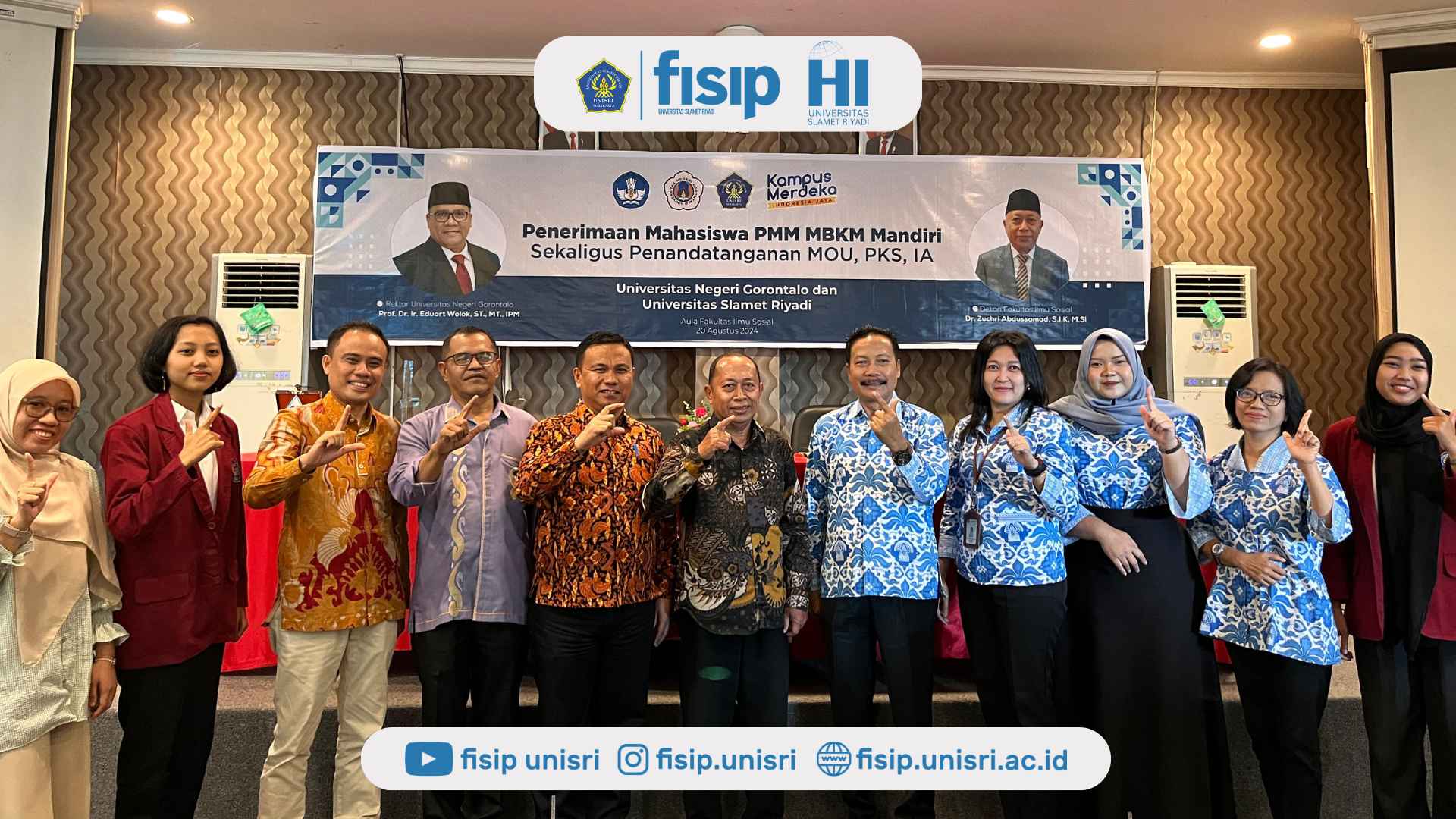 Tambah Pengalaman Baru: Mahasiswa HI Unisri Mengikuti Pertukaran Mahasiswa di Universitas Negeri Gorontalo