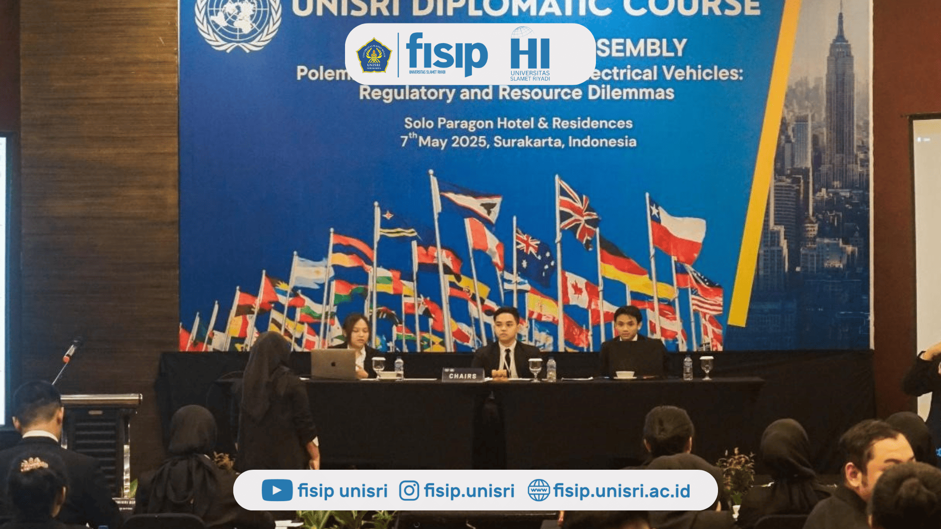 Prodi HI UNISRI Sukses Gelar Unisri Diplomatic Course 2025, Angkat Isu Strategis Kendaraan Listrik Global