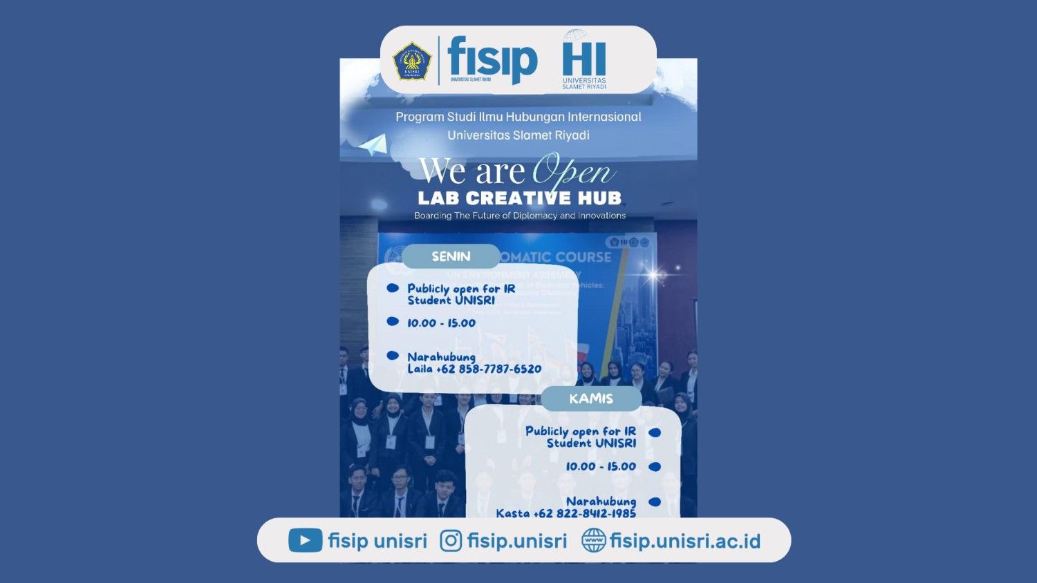 Ilmu Hubungan Internasional UNISRI Resmi Buka Lab Creative Hub untuk Mendorong Inovasi Diplomasi Masa Depan