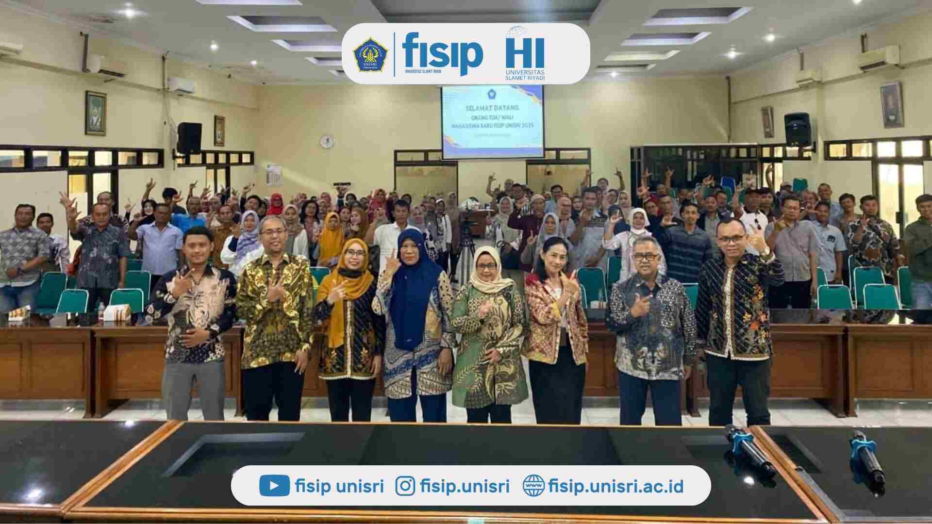 Prodi HI UNISRI Bangun Sinergi dengan Orang Tua Mahasiswa Baru demi Mahasiswa Bisa Lulus 3,5 Tahun