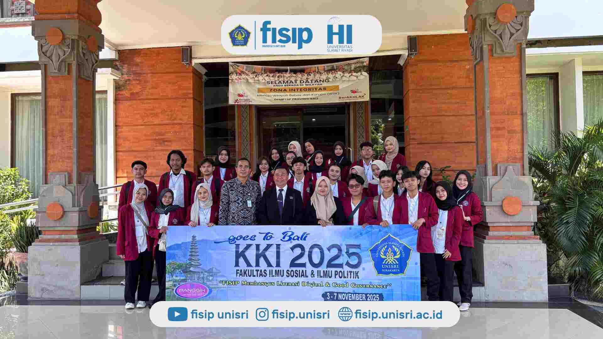 Mahasiswa Ilmu Hubungan Internasional FISIP Unisri Laksanakan Kuliah Kunjungan Institusi di Bali