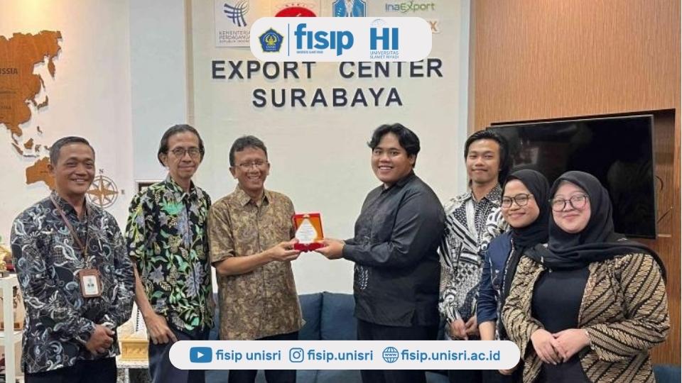 Dalami Praktik Ekspor Nasional, Mahasiswa HI UNISRI Rampungkan Magang di Export Center Surabaya