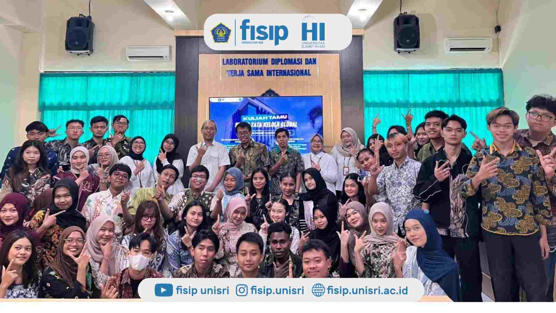Prodi HI UNISRI Hadirkan Dua Pakar UMY dalam Kuliah Tamu Bahas Krisis Tata Kelola Global